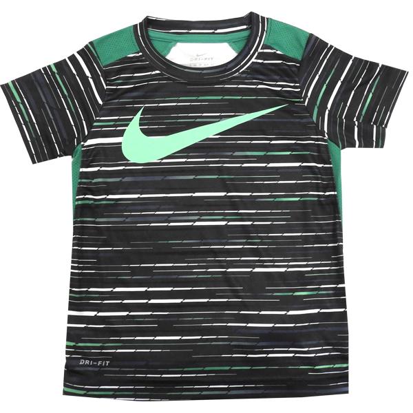 アメリカで買い付けた渋くてカッコいいNIKEビッグロゴウエア肩と脇下のグリーン部分はメッシュ素材で通気性有ドライフィットで汗をかいてもさらっと快適、スポーツ、普段使いに大活躍インドネシア製■訳あり/画像3枚目、まだ地ませんが1mm弱の色抜け...