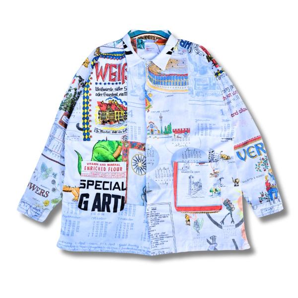 mr.remake.man リメイクシャツ 1点物モデムデザイン サイズL 新品 mr.remake.man リメイクシャツ1点ものモデムデザインサイズL