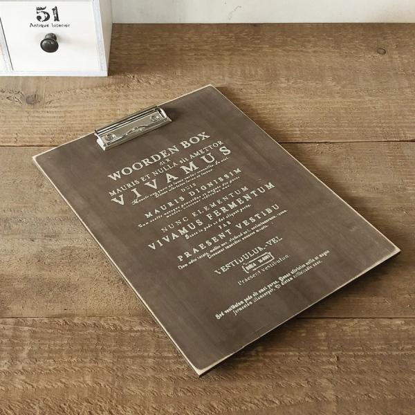 クリップボード バインダークリップ おしゃれ 木製 用箋ばさみ