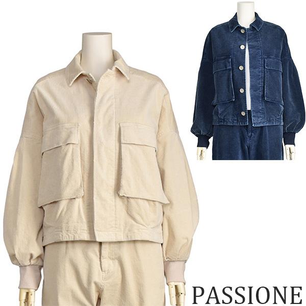 PASSIONE（パシオーネ） コーデュロイ ジャケット レディース