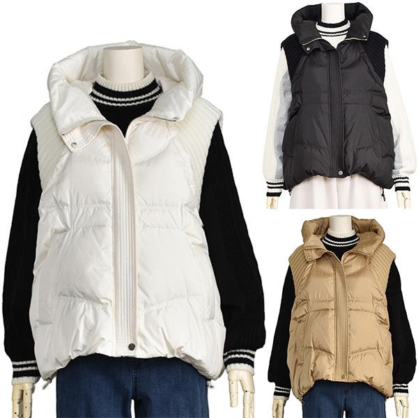 PASSIONE（パシオーネ） ダウン ベスト フード レディース ゆったり