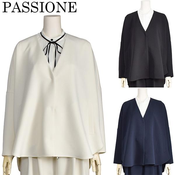 PASSIONE（パシオーネ） ジャケット レディース ノーカラー ゆったり