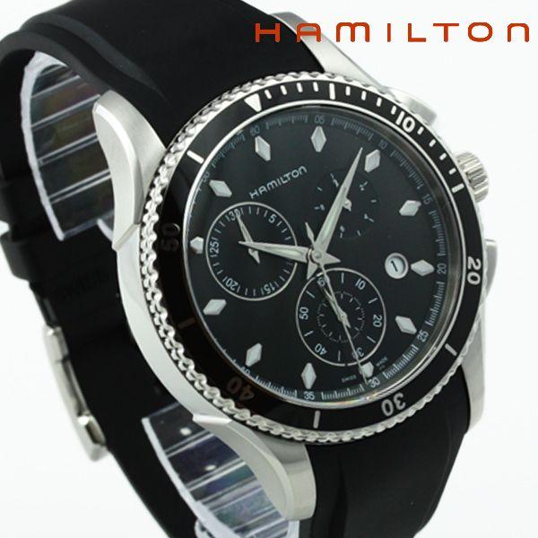 Hamilton ハミルトン Jazzmaster Sea View Chrono ジャズマスター シービュー クロノグラフ メンズ 腕時計 ラバー ブラック H37512331 H37512331 腕時計 バッグ ブランド雑貨 E Mix 通販 Yahoo ショッピング