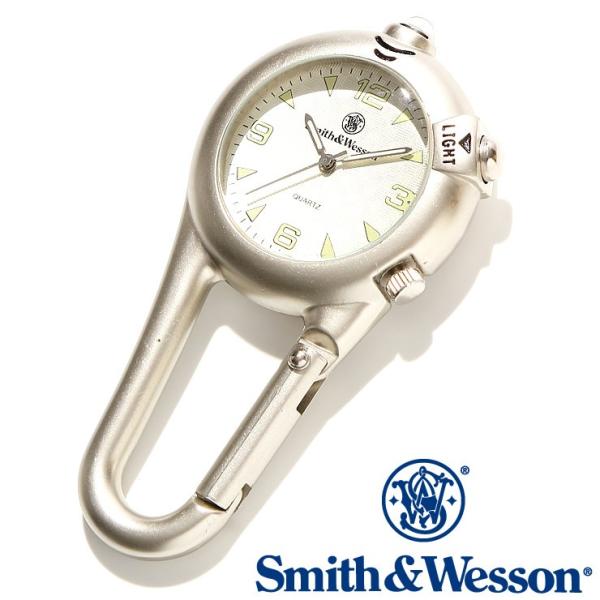 スミス＆ウェッソン Smith & Wesson スイス ミリタリー時計 CARABINER CLASSIC WATCH SILVER SWW-36-SLV 正規品 送料無料