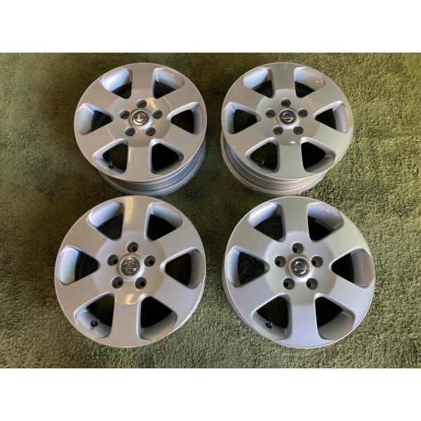 送料無料 中古ホイール 日産 セレナ 純正 16in 6.0J +45 PCD114.3 ラフェスタ シルフィー スタッドレス用に