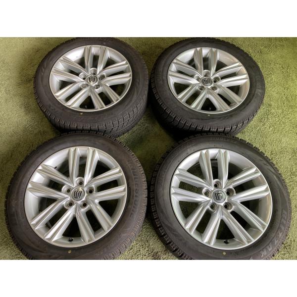 ◇送料込み◇ 215/55R17 中古スタッドレスホイール4本　クラウン　カムリ 送料無料 中古スタッドレスセット トヨタ クラウン 純正ホイール