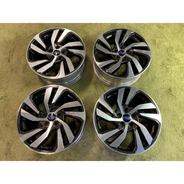 送料無料 中古ホイール スバル レヴォーグ VM後期 純正 18in 7.5J +55 5H114.3 4本