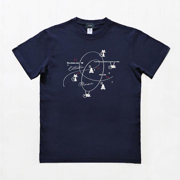 SALE】【セール】 COVAS GRAPHIC Tシャツ キャッツアイ ネイビー 紺