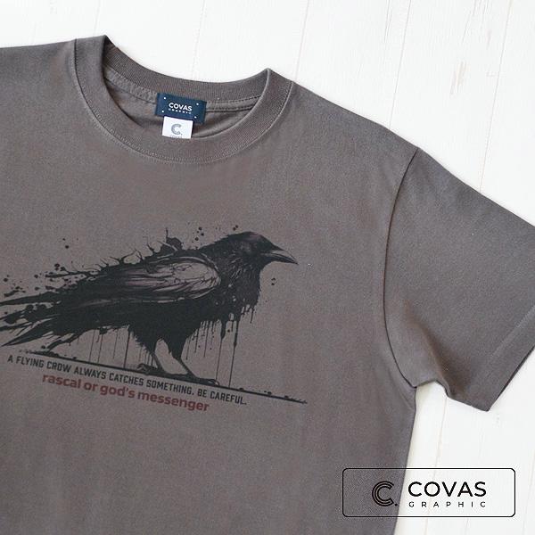 カラス　レア　北欧新品+invisibletシャツ SALE】【仕様変更のため特別セール】 covas graphic Tシャツ 
