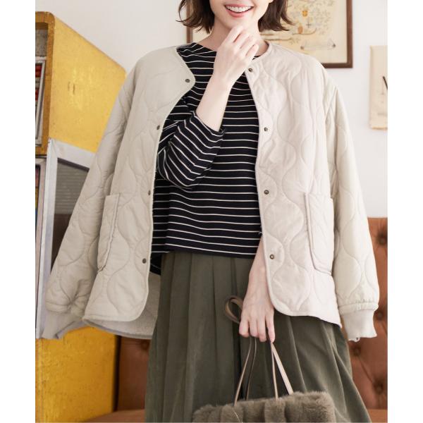 ikka 【雑誌InRed11月号掲載】2WAYボアキルトブルゾン【撥水