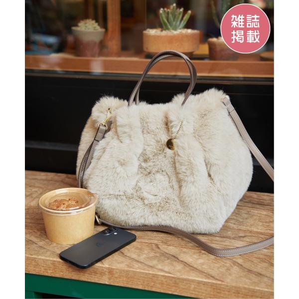 【雑誌InRed12月号掲載】エコファーダブルポケット付き2WAYトートバッグ