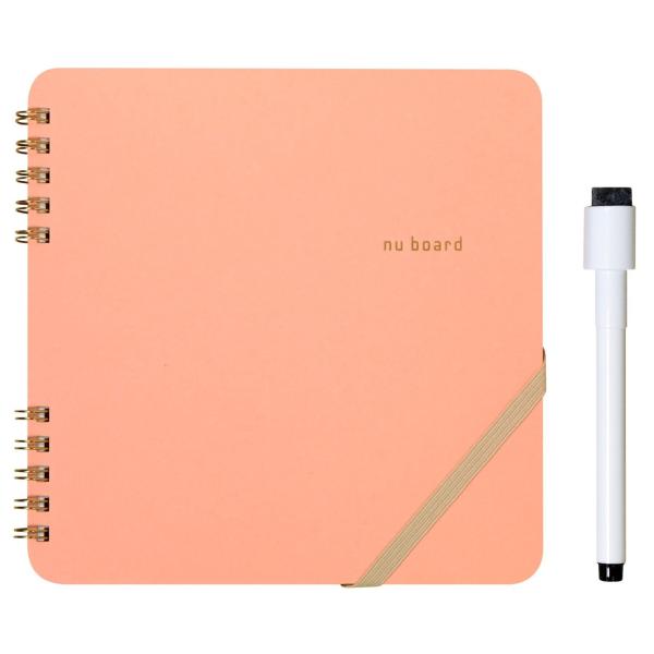 ■持ち運びに便利な、エコで機能的なリングノート型のホワイトボード。■スマホと一緒に持ちやすくコンパクトな正方形(Square)タイプ■ボード面は6ページ。各ページのあいだに透明シートが添付されている2層構造。■繰り返し、約3,000回書き消...