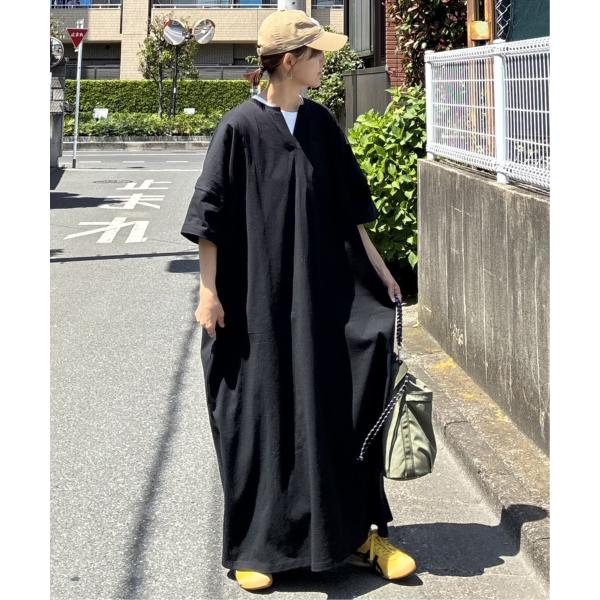 【notch. by KR 】キーネック半袖ビッグワンピース