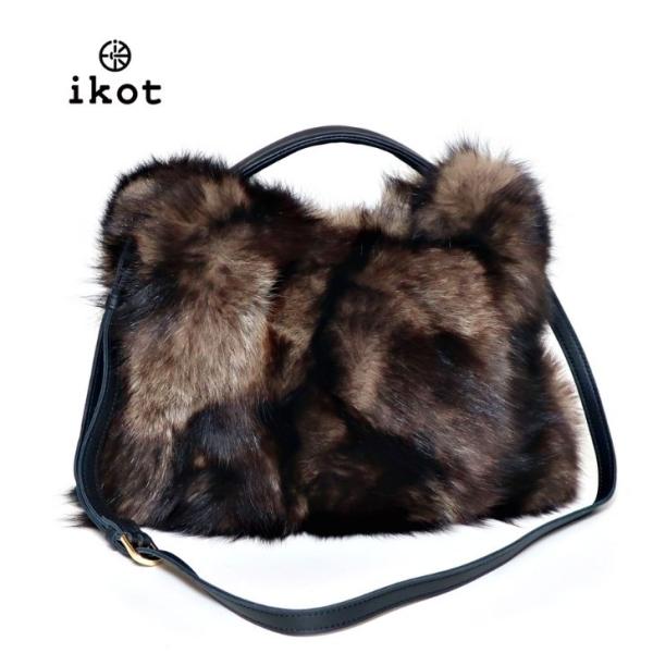 ikot（イコット） 【SALE】 ファーバッグ ショルダー ブラウン
