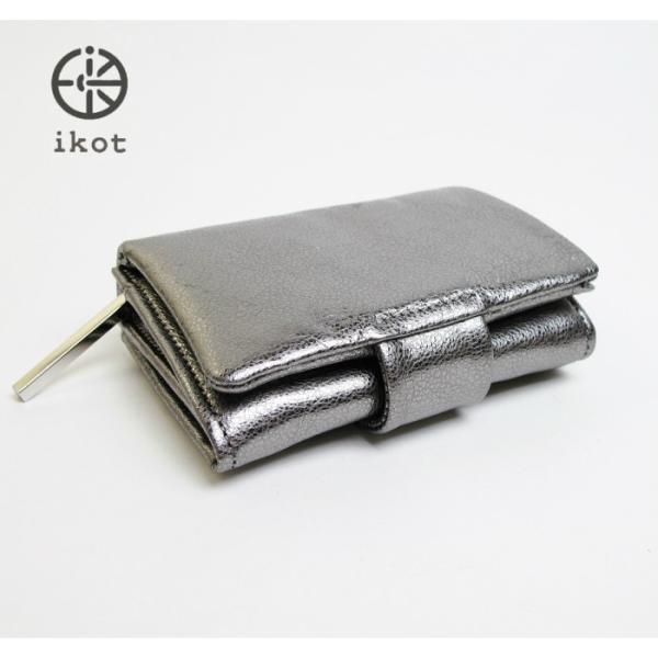 ikot レディース 財布 二つ折り財布 ikotイコット 牛革 本革 折財布