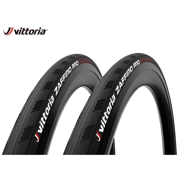 ２本セット VITTORIA (ヴィットリア) ZAFFIRO PRO G2.0 Clincher TYRE クリンチャータイヤ　フルブラック【国内正規品】