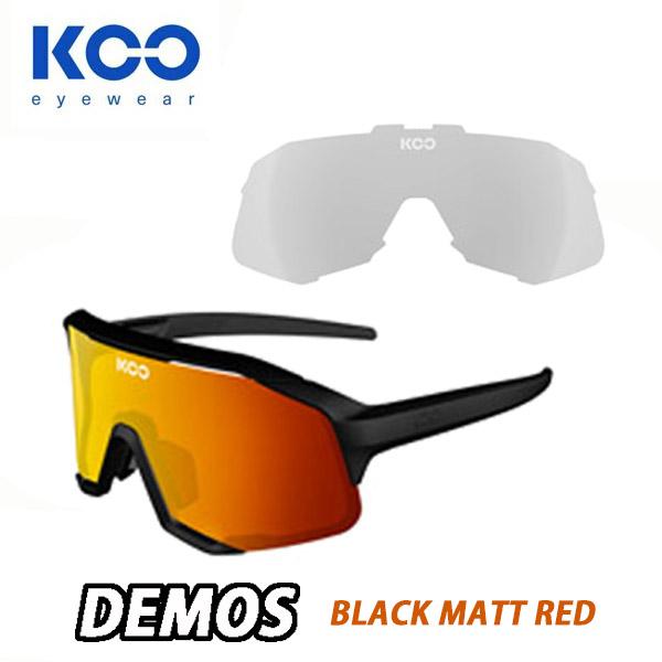 KOO【クー】DEMOS BLK MATT RED w/Clear ブラックマットレッド（クリア