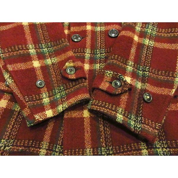 ビンテージ40 39 S チェック柄ウールダブルブレステッドコート 01f7 M Ct古着ピーコートpコートジャケットアウター ディスカウント