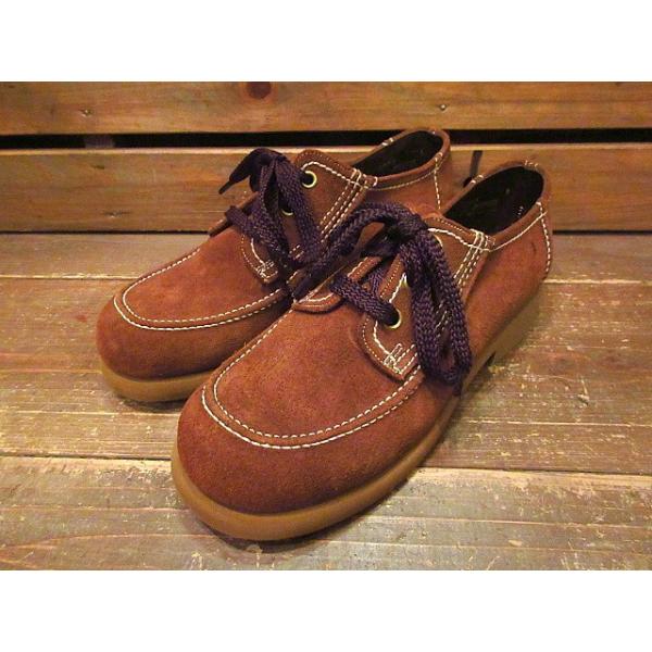 70s ビンテージ レザー リング シューズモカシン