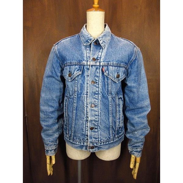 ビンテージ80's90's☆Levi's裏地ブランケットデニムジャケット