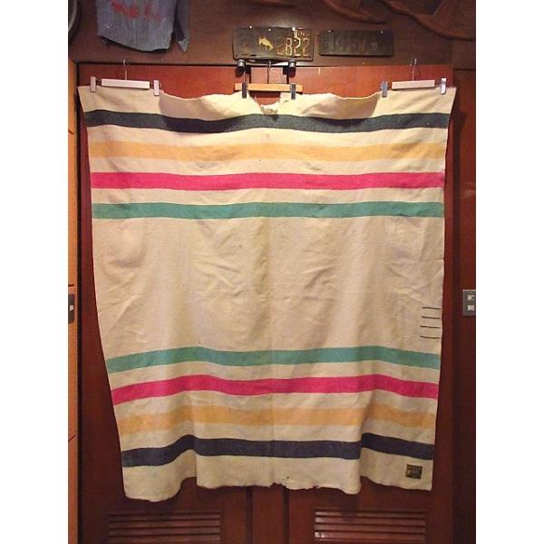 40s Earlys Witney point ビンテージ 大判 ブランケット cozyvintage_200329s6-blk