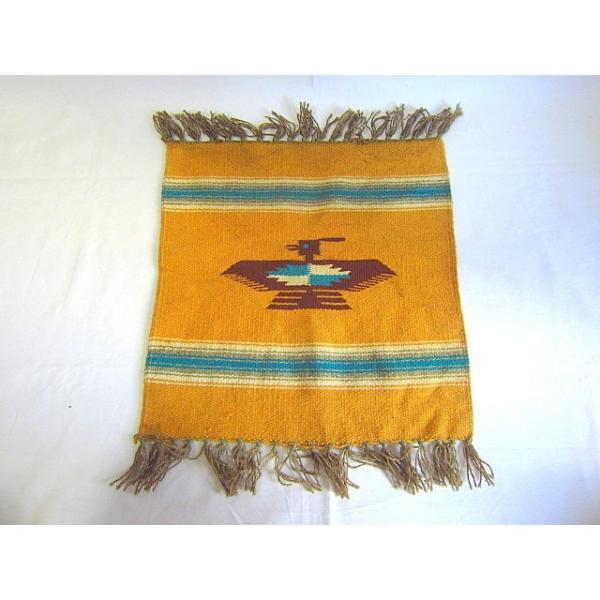 ビンテージ☆サンダーバードチマヨラグ38cm×37cm☆200517h5-rug