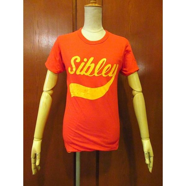 ビンテージ80's○ChampionトリコタグダブルフェイスTシャツ赤×黄sizeS