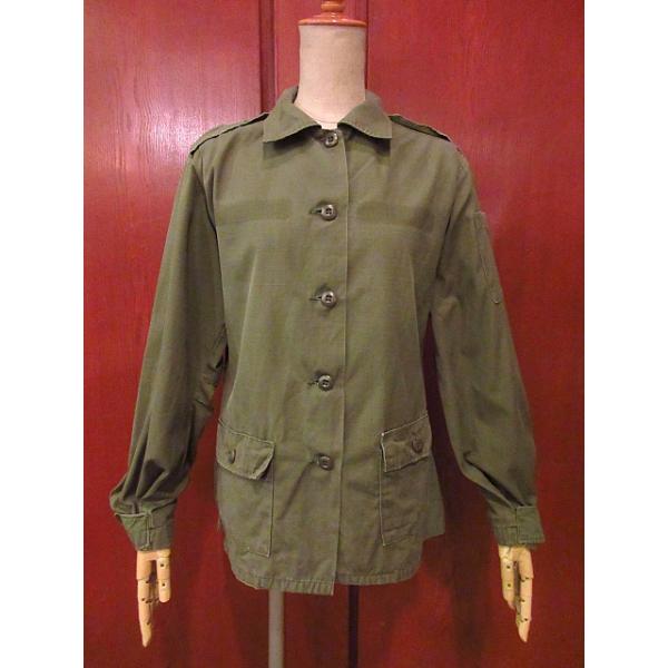 70s ビンテージ　og107 USA製　ユーティリティシャツ　ミリタリーシャツ ビンテージ70's○U.S.ARMYレディースOG-107ユーティリティシャツ