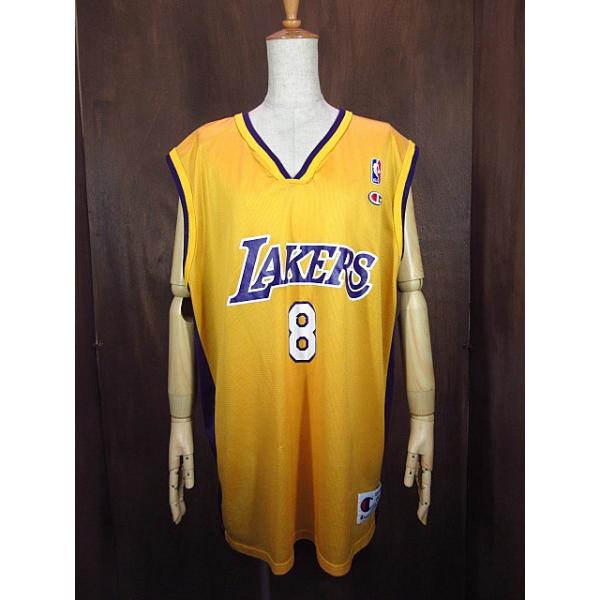 ビンテージ○Champion NBA LAKERS Kobe Bryantユニフォームタンク