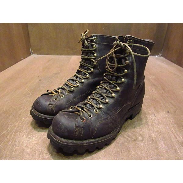 ビンテージ40's50's○Dannerレディースモンキーブーツ焦げ茶○201112n1