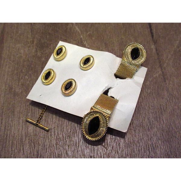 14k カフス タイタック金属製カフリンクス 4g チェーン付き 14k カフス タイタック金属製カフリンクス 4g チェーン付き