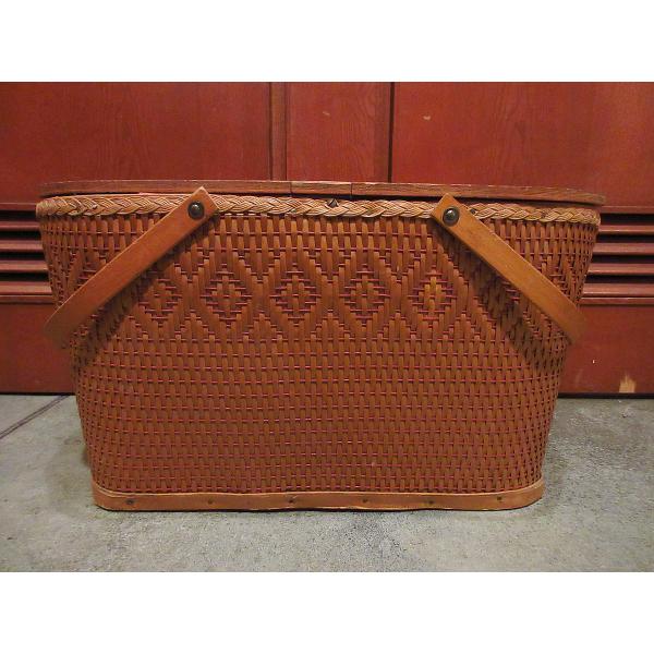 ビンテージ~70's○REDMON ? ピクニックバスケット○210313f7-bag-bsk