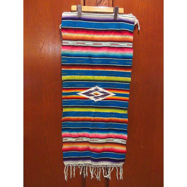 ビンテージ-70's○メキシカンラグsize 96cm×42.5cm○210502s2-rug