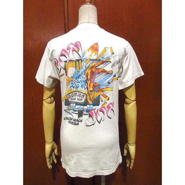 ビンテージ80's RON JON SURF SHOP両面プリントポケットT