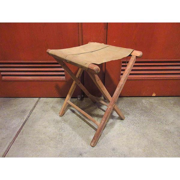 ビンテージ-50's○アウトドアフォールディングチェア○210928s7-chr