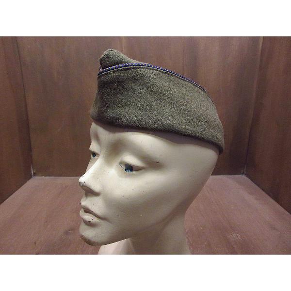 ビンテージ~40's○ミリタリーギャリソンキャップ○211114i4-m-cp-ot