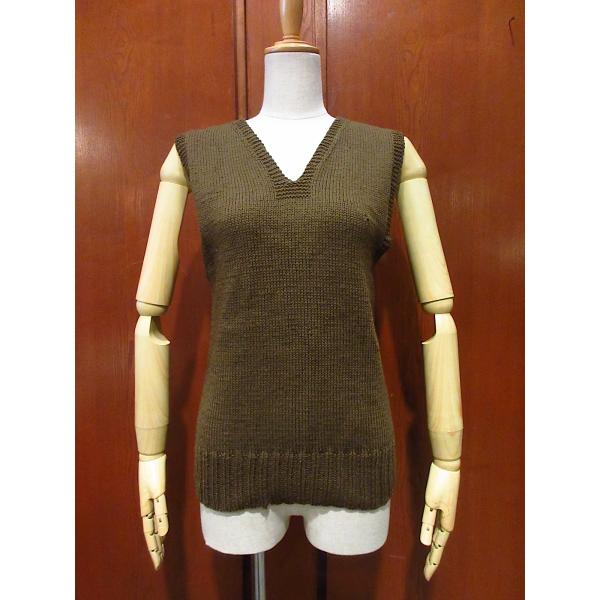 ビンテージ40's○American Red Crossウールニットベスト
