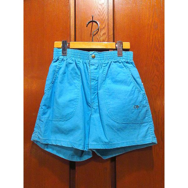 ビンテージ80's○DEADSTOCK Ocean Pacificコットンビーチショーツ水色