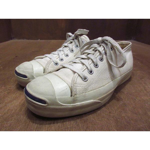 ビンテージ90's○CONVERSEジャックパーセル白○220906i1-w-snk-235cm