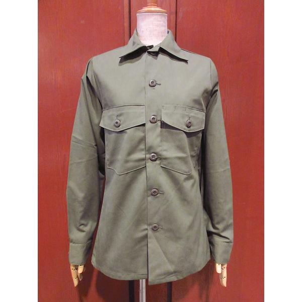 ミリタリーUS OG-507ユーティリティシャツ ビンテージ ビンテージ70's○DEADSTOCK U.S.ARMY OG-507ユーティリティシャツsize