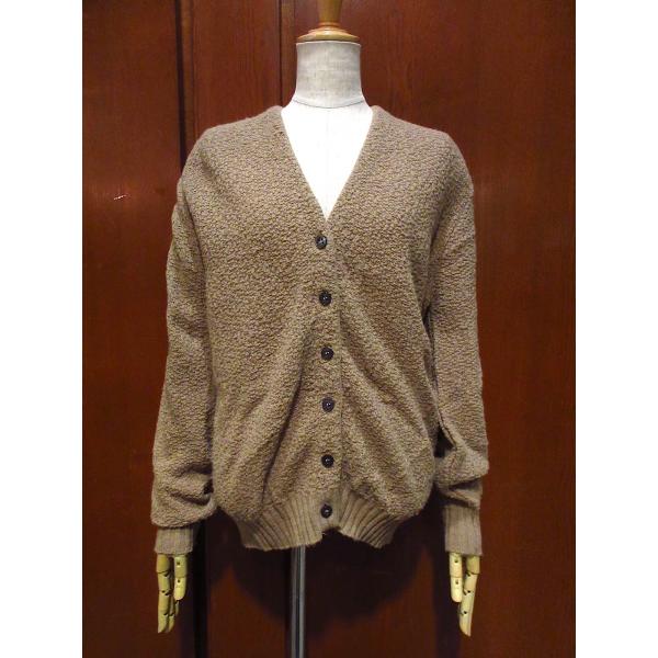 ビンテージ60's70's○BRENTレディースアクリルカーディガンsize M