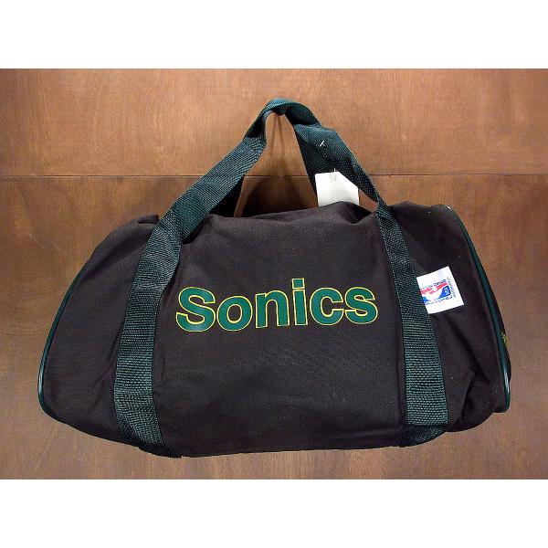 ビンテージDEADSTOCK○SEATTLE SUPERSONICSナイロンボストンバック