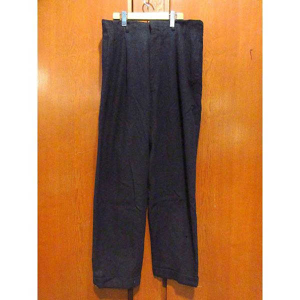 古着 50's ヴィンテージ ツータック サマースラックス 黒 楽天市場】50's ビンテージ ☆ Reston Slacks 2タック ウール