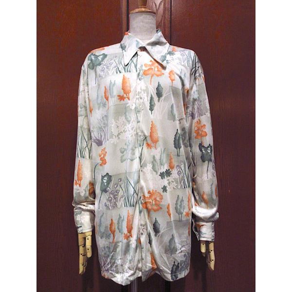 レア！70s スウェーデン製 アルファベット 総柄シャツ 長袖 ビンテージ 古着 70s USA製 長袖シャツ 総柄シャツ 70年代 花柄 vintage - メルカリ