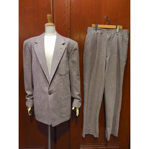 ビンテージ40's○PERKINSウール1Bスーツツーピース○231207c2-m-suit