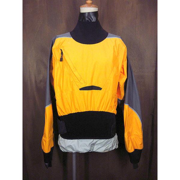 Kokatatナイロンカヤックジャケット黒×グレー×山吹色size L○240208j7