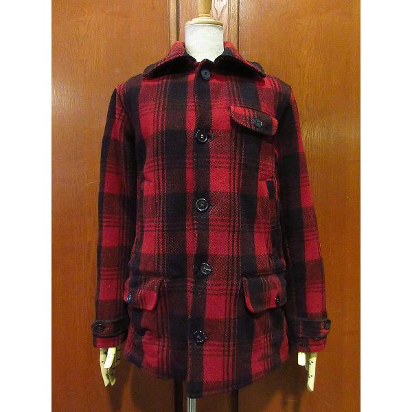 ビンテージ30's40's○DRYBAKチェックウールハンティングジャケット赤