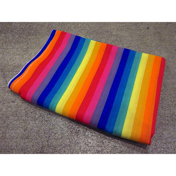 ビンテージ○レインボーファブリックsize 約245cm ×約115cm○240314c7