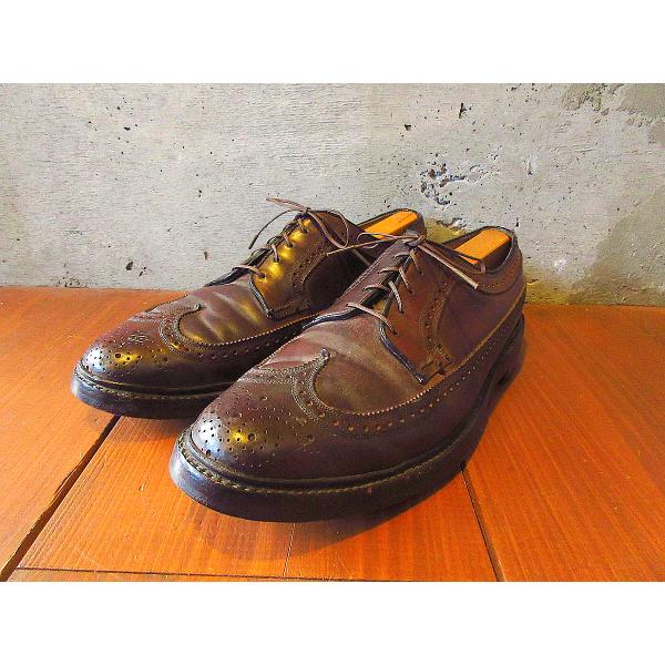 y*k様 FLORSHEIM コードバン ウイングチップ フローシャイム 70s ビンテージ70's○FLORSHEIM IMPERIALコードバンウイングチップ