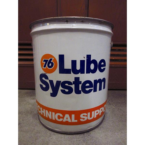Vintage ◾️ ガソリン缶　オイル缶　ガレージインテリア　レッド　古道具 ビンテージ○76 Lube Systemオイルバケット○240605m2-otclct缶